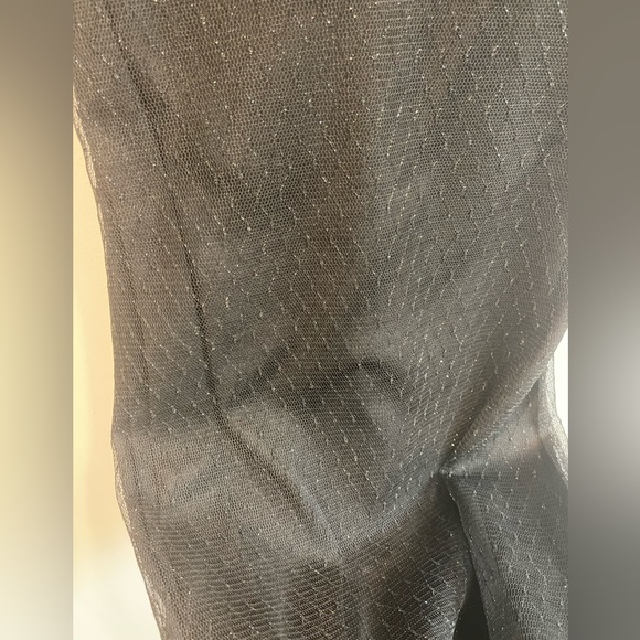 Betsey Johnson New York Vintage Dress - Blk, Sheer, Pink Beads on bottom trim. - Picture 5 of 5